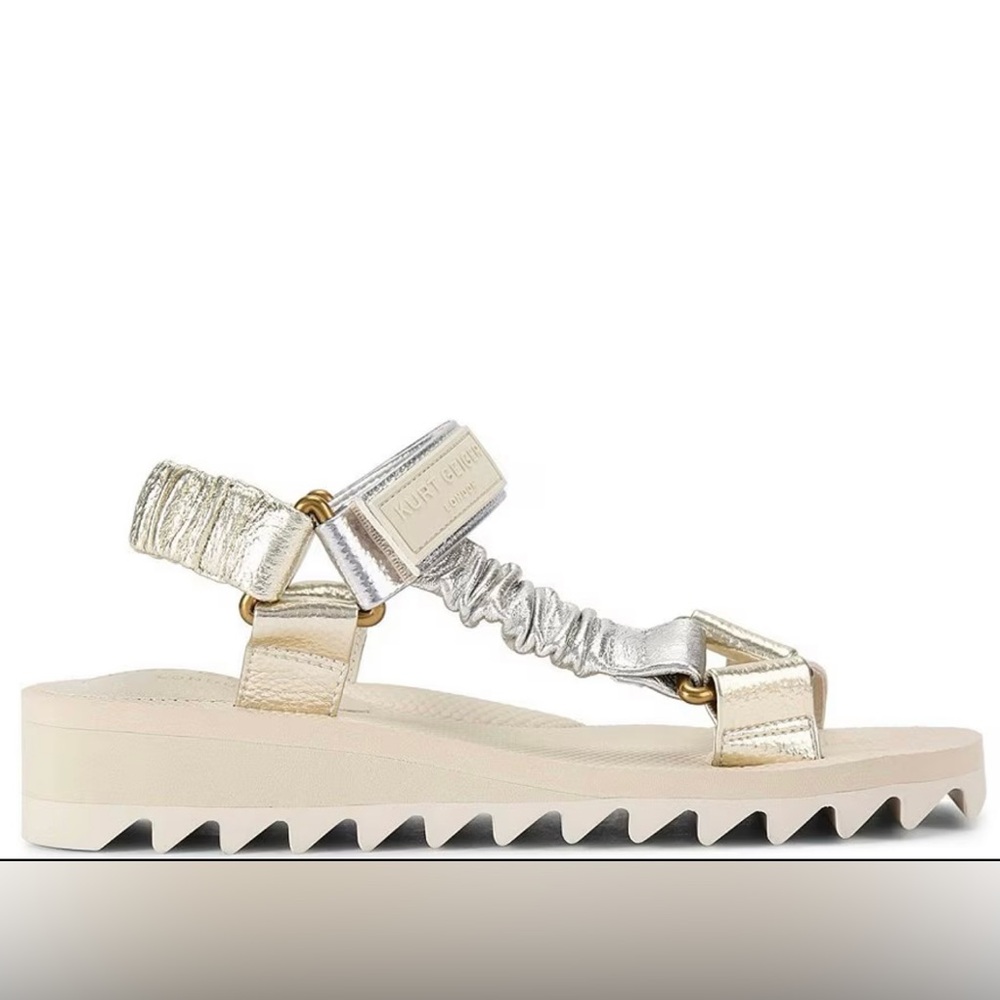 Kurt Geiger Silver and Gold Sandals Elegant Design